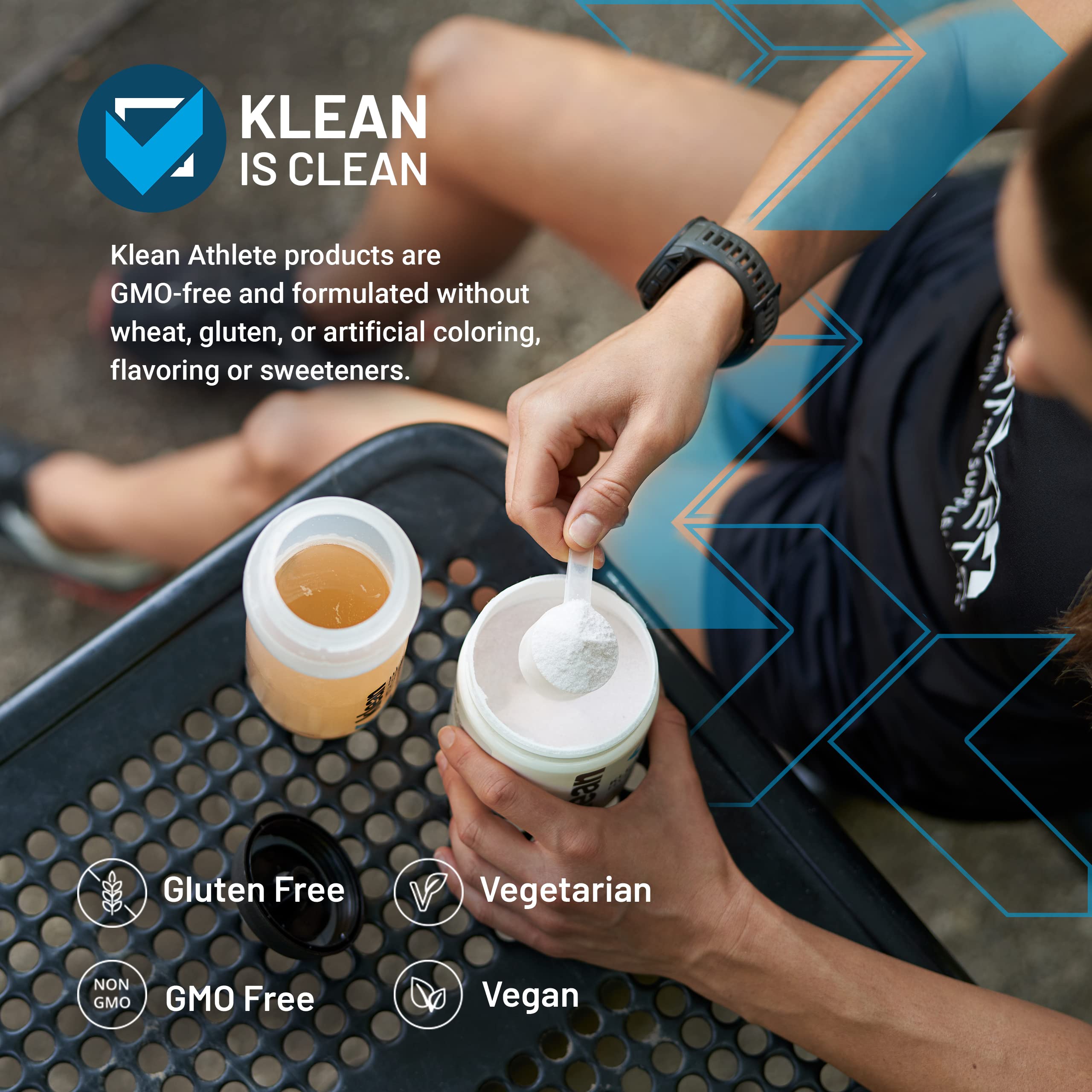 Klean Hydration pours into glass with ice, ideal during training sessions.
