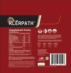 Klerpath Raspberry flavor label emphasizes refreshing pre-workout taste.