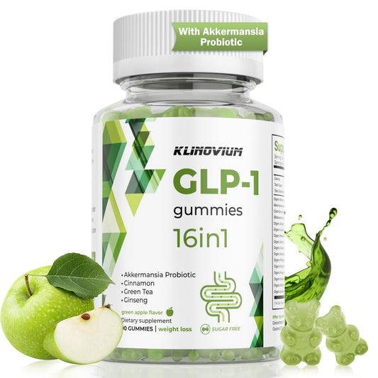 Klinovium GLP1 bottle shown for daily wellness support.
