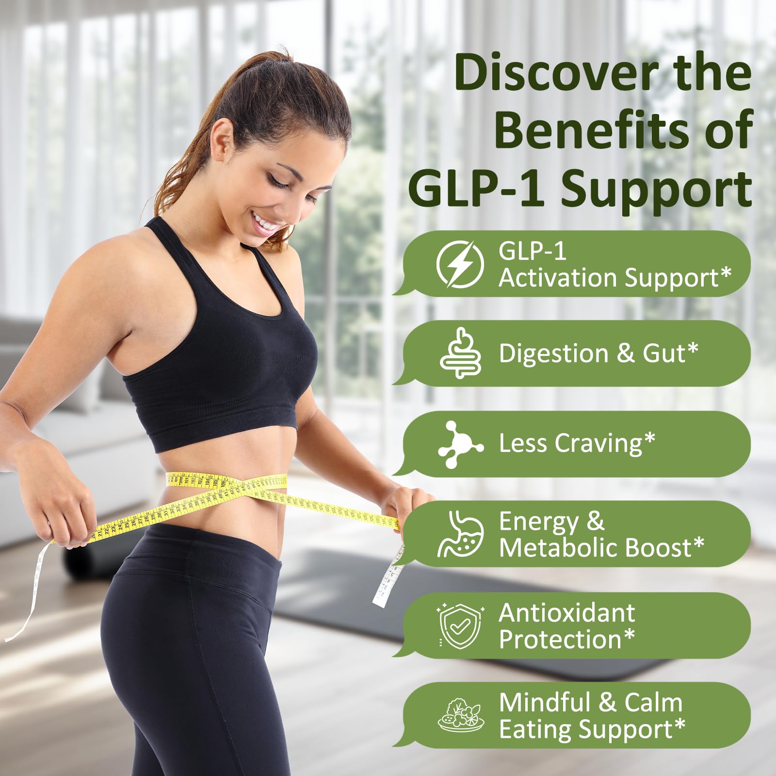 Close-up of Klinovium GLP1 gummies highlighting texture for energy support.