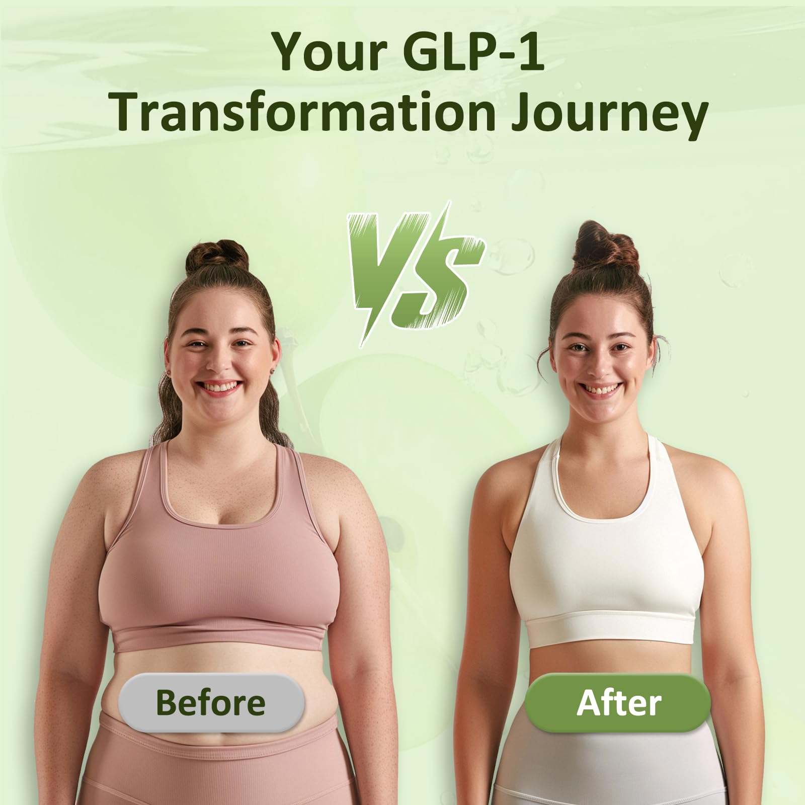 Label close-up on Klinovium GLP1 supplement highlighting key ingredients.