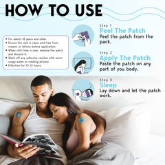 Klova Sleep Patch on shoulder provides convenient placement for calm evenings.