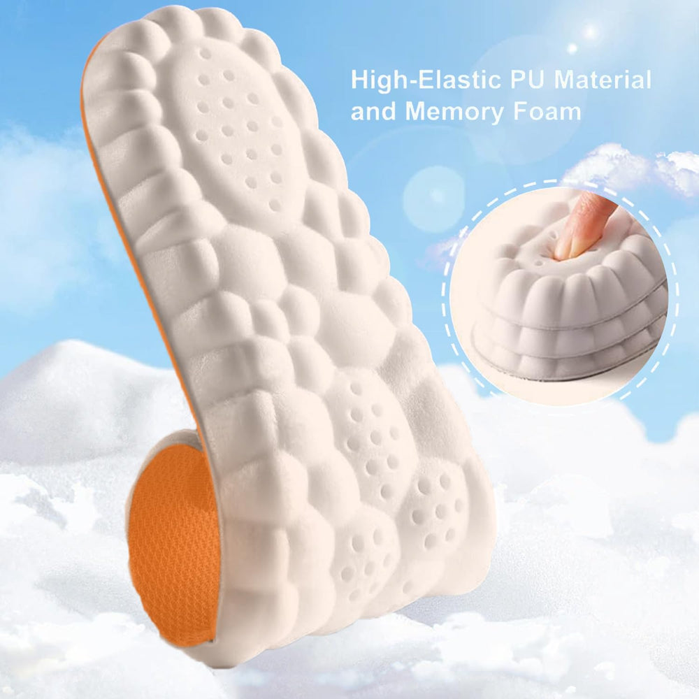 KLUMORTI 4D Cloud Insoles arch support design supports posture in black