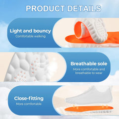 KLUMORTI 4D Cloud Insoles trim to fit easy customization for black edition