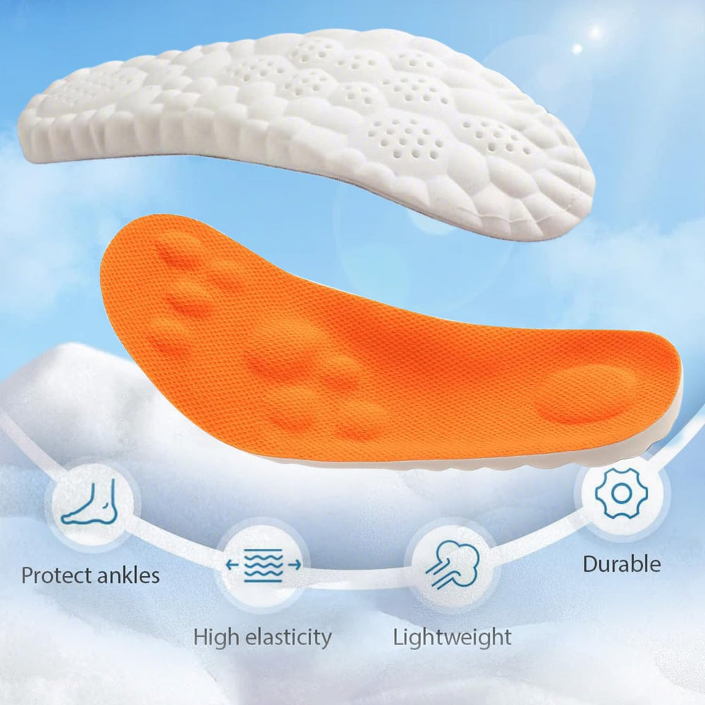 KLUMORTI trim-to-fit insoles customize easily to any shoe size