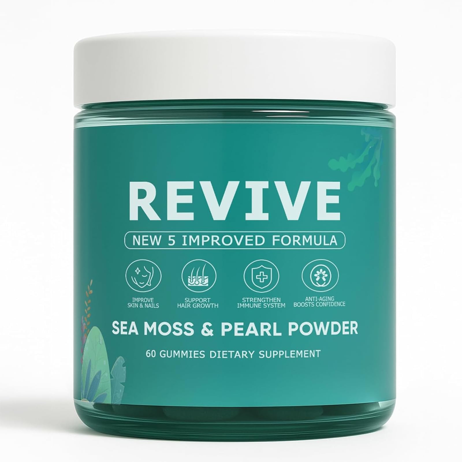 KLUNIZ Revive Gummies bottle shown for convenient daily hair and skin support.