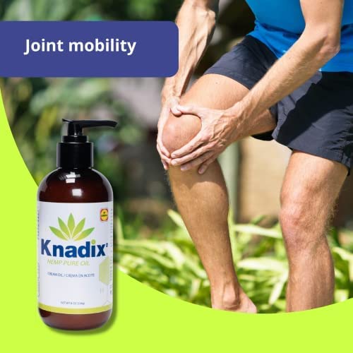 Knadix Hemp Oil Body Cream texture on arm demonstrates smooth glide.