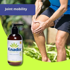 Knadix Hemp Oil Body Cream texture on arm demonstrates smooth glide.