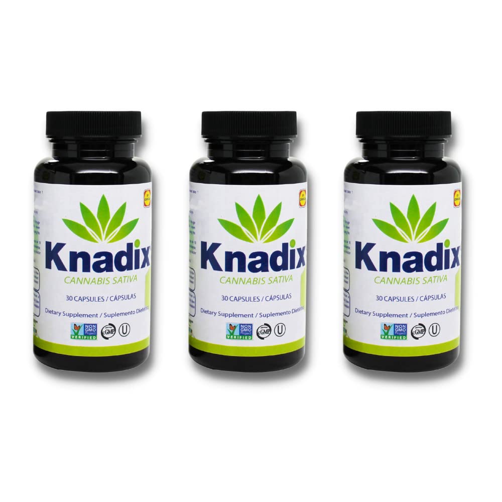 Knadix Hemp Oil bottle shown, omega-rich formula for daily wellness.