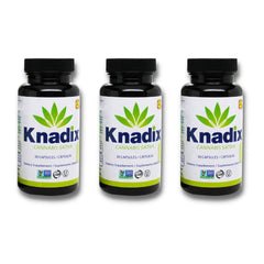 Knadix Hemp Oil bottle shown, omega-rich formula for daily wellness.