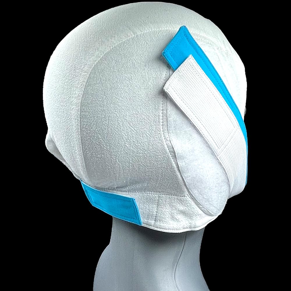 Vertical lift dual-straps highlight reinforced design for closed-mouth positioning.