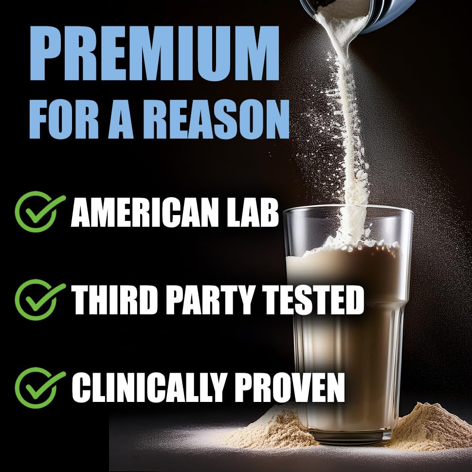 Knowman Labs collagen powder dissolves easily in water for smooth drinks.