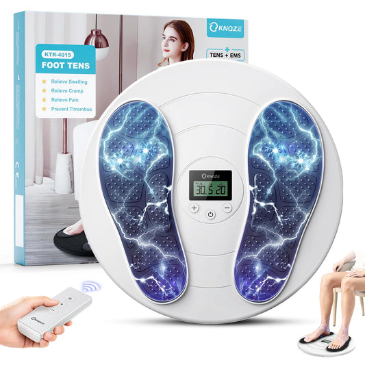 KNQZE Foot Massager with wireless remote control for tailored relief at home.