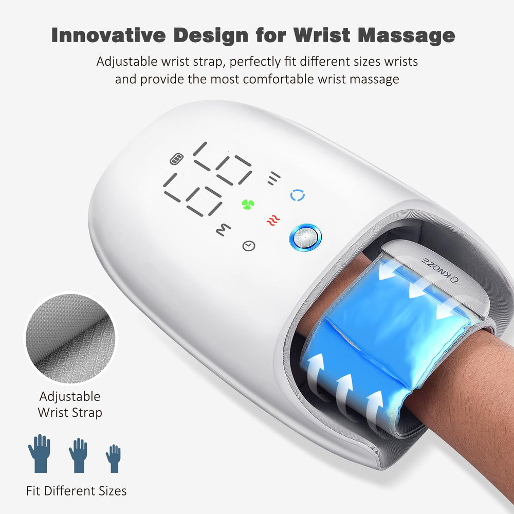 KNQZE Hand Massager 7 kneading rollers close-up for relaxing hands