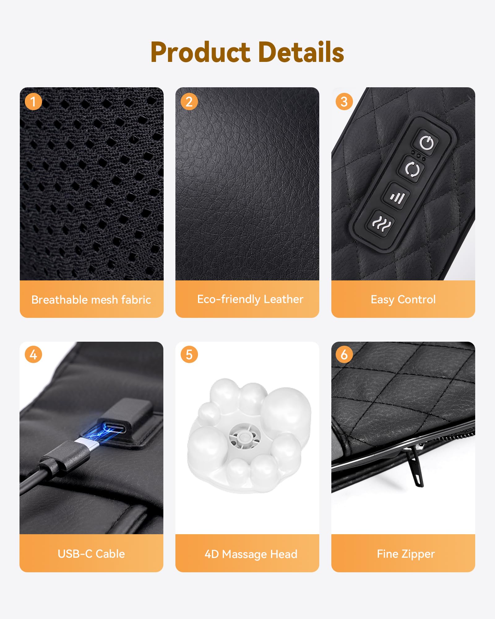 KNQZE heating-function targets tense areas for comforting warmth