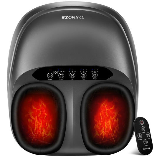 KNQZE Shiatsu Foot Massager with remote control for effortless, customizable relief after long days.