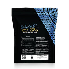 Koa Kava dehydrated instant powder packaging ready for travel.