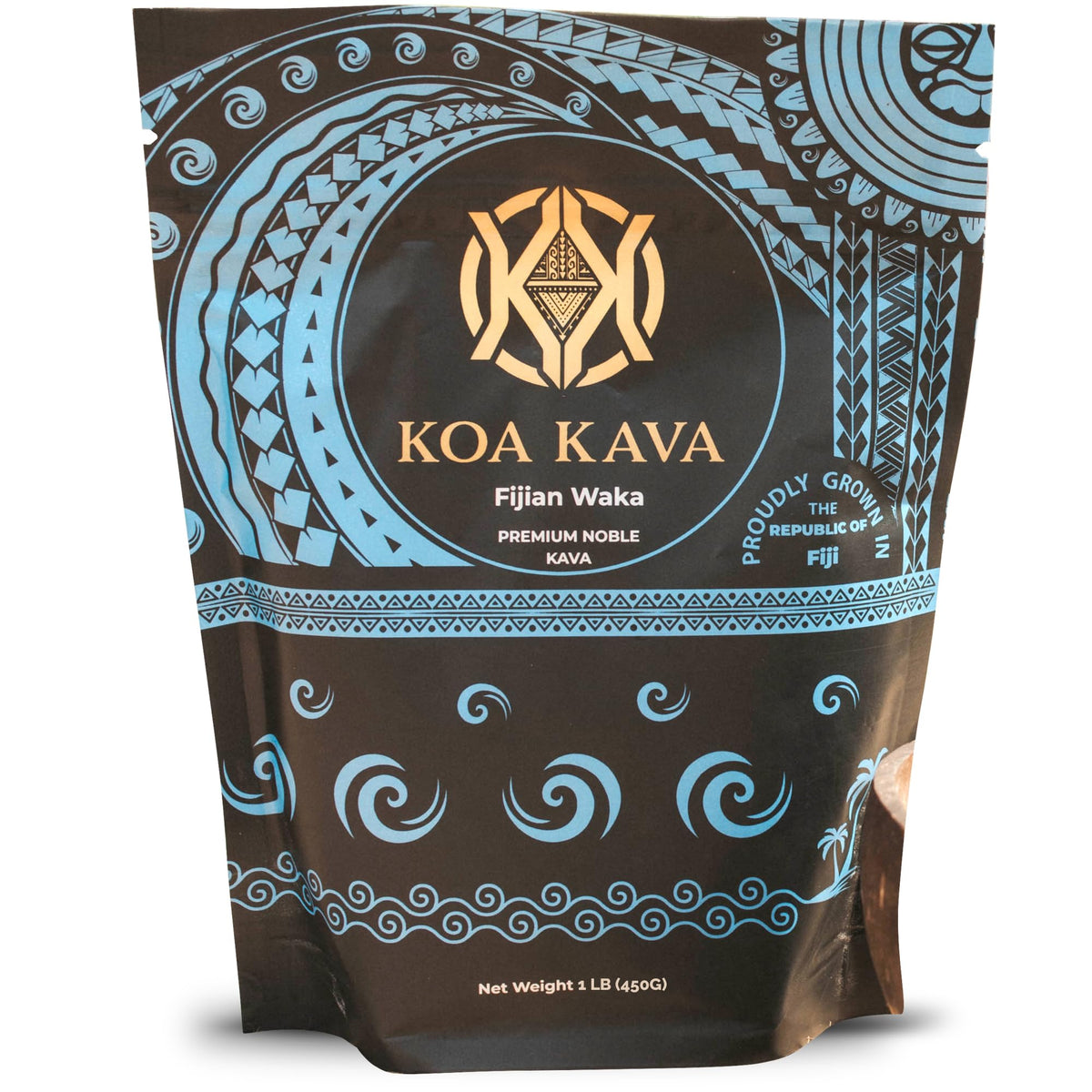Koa Kava Fiji powder from lateral root offers a calming mood lift.