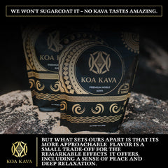 Koa Kava packaged bag ready for daily use or gifting.