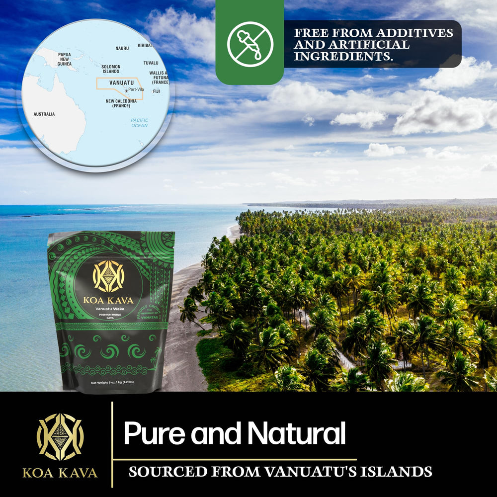 Koa Kava Vanuatu powder lateral roots highlight authentic source material