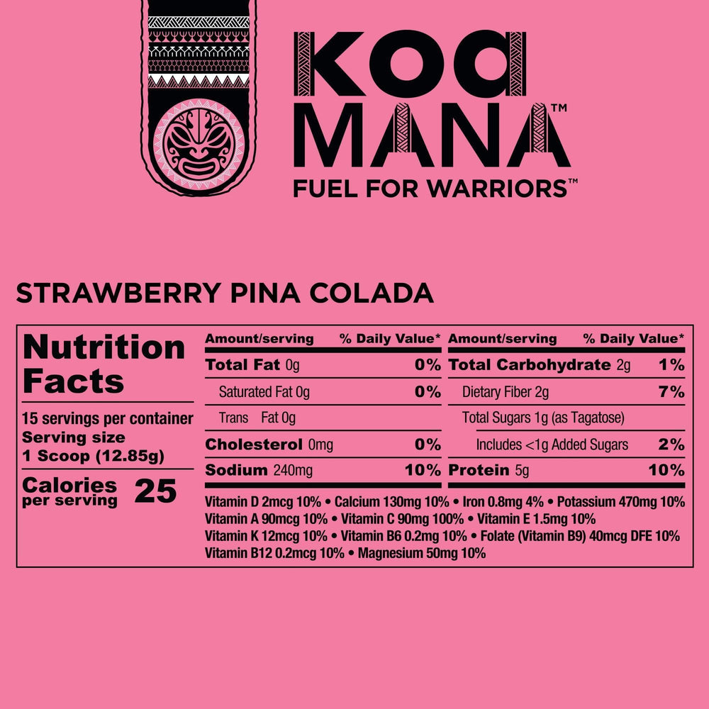 Single-serving KOA MANA sachet portable hydration option