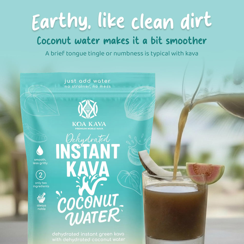 Not micronized kava grains highlighting real root texture with minimal grit