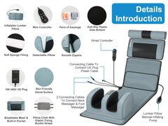 KOCASO detachable neck massager design allows flexible use