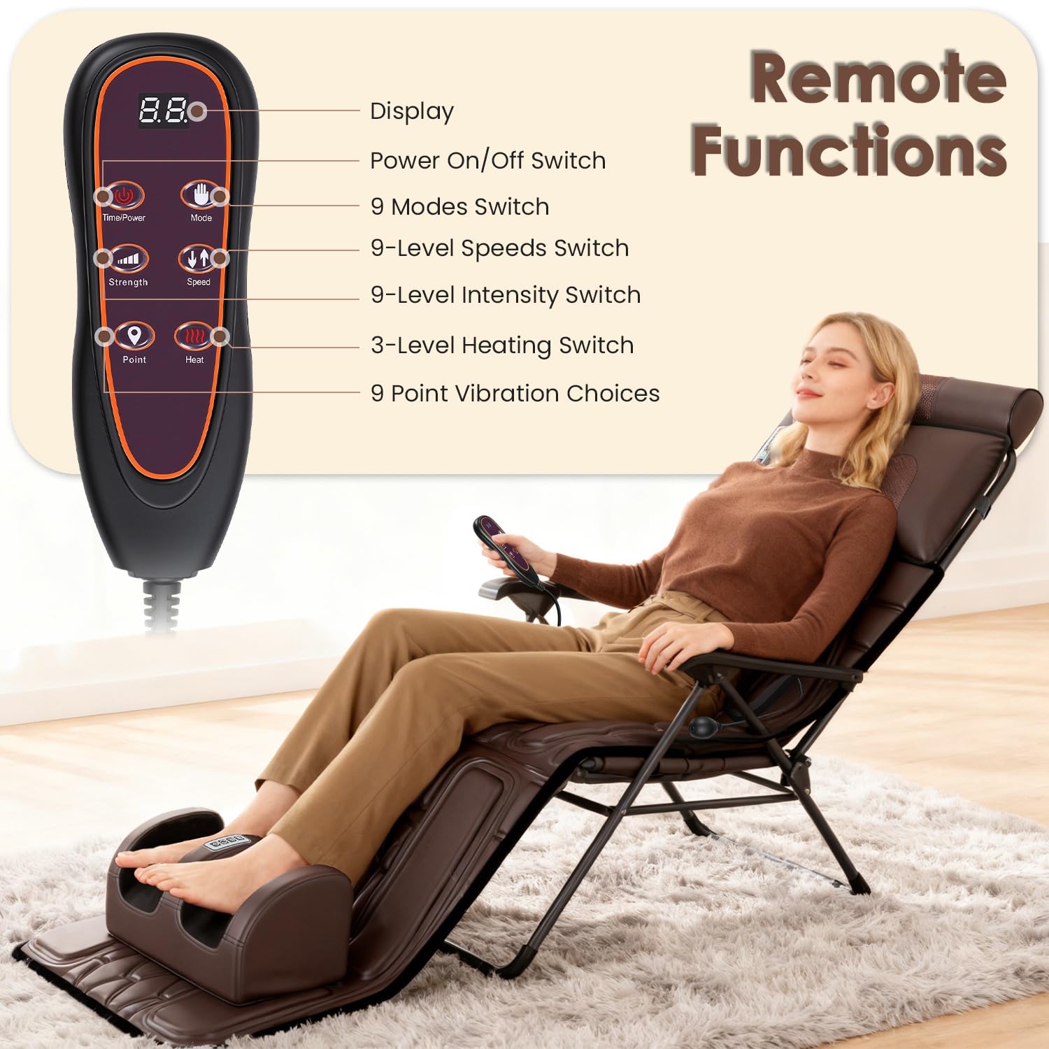 KOCASO included earplugs for quiet, focused relaxation