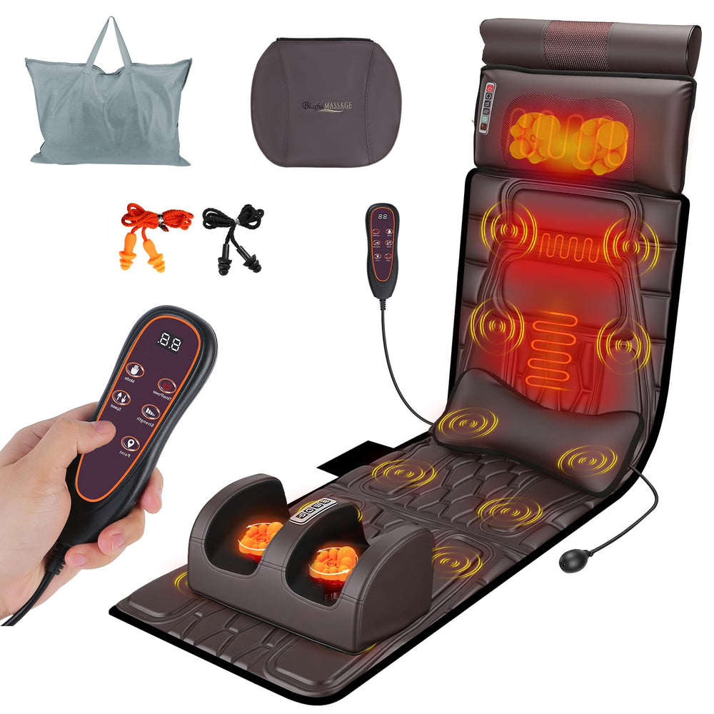 KOCASO full body massage mat with heat in action for home relaxation