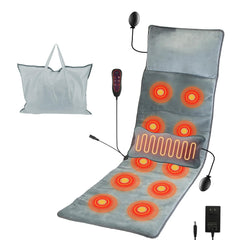 KOCASO full body massage mat with inflatable head pillow for neck support