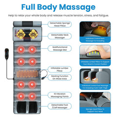 KOCASO full body massage mat lumbar region provides lower back support