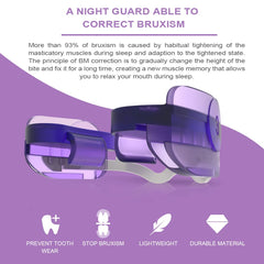 KOHEEL bruxism night guard with three-stage bite pads for progressive adaptation