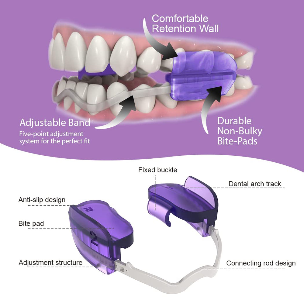 KOHEEL comfortable night guard designed to fit lower teeth for sleeping comfort