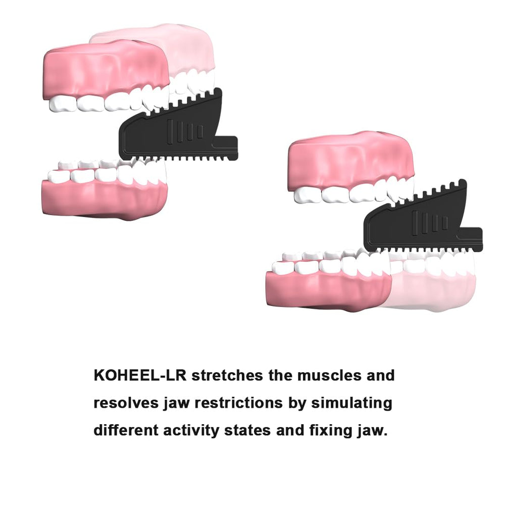 KOHEEL LR compact design for desk-side jaw stretches