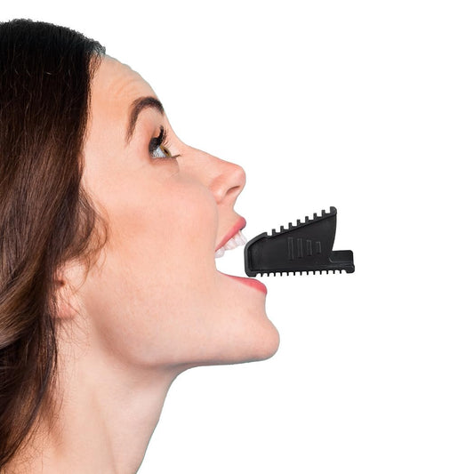 KOHEEL LR passive jaw stretch device used for TMJ relief at home