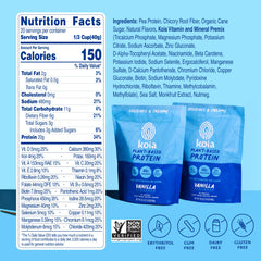 Koia vanilla shake in glass showing creamy texture for pre-workout fueling