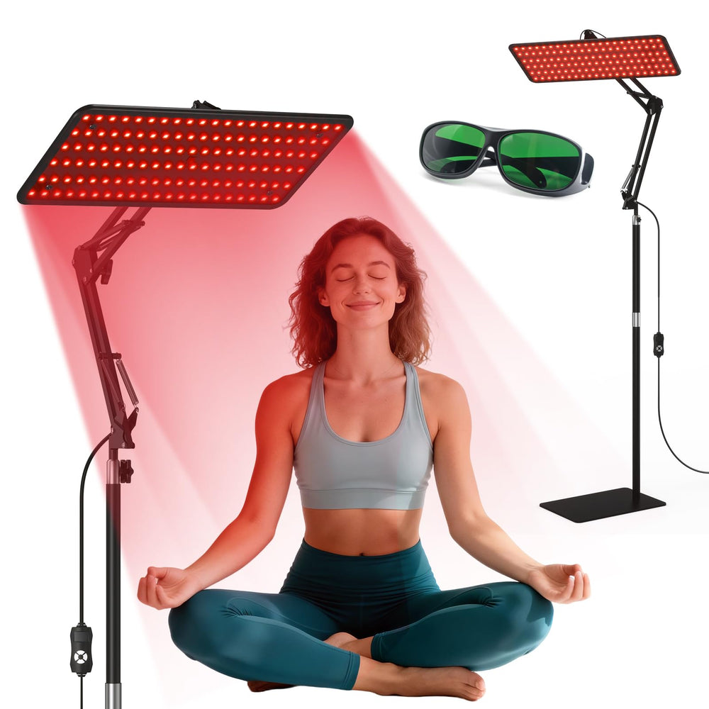 KOITHE red light therapy panel for face and body at home, supporting skin care and recovery.