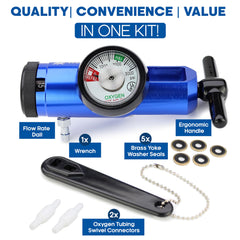 KOKAND regulator uses brass core for durable, leak-resistant construction.
