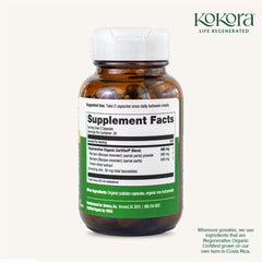Kokora Bacopa usage scene with two capsules taken daily.