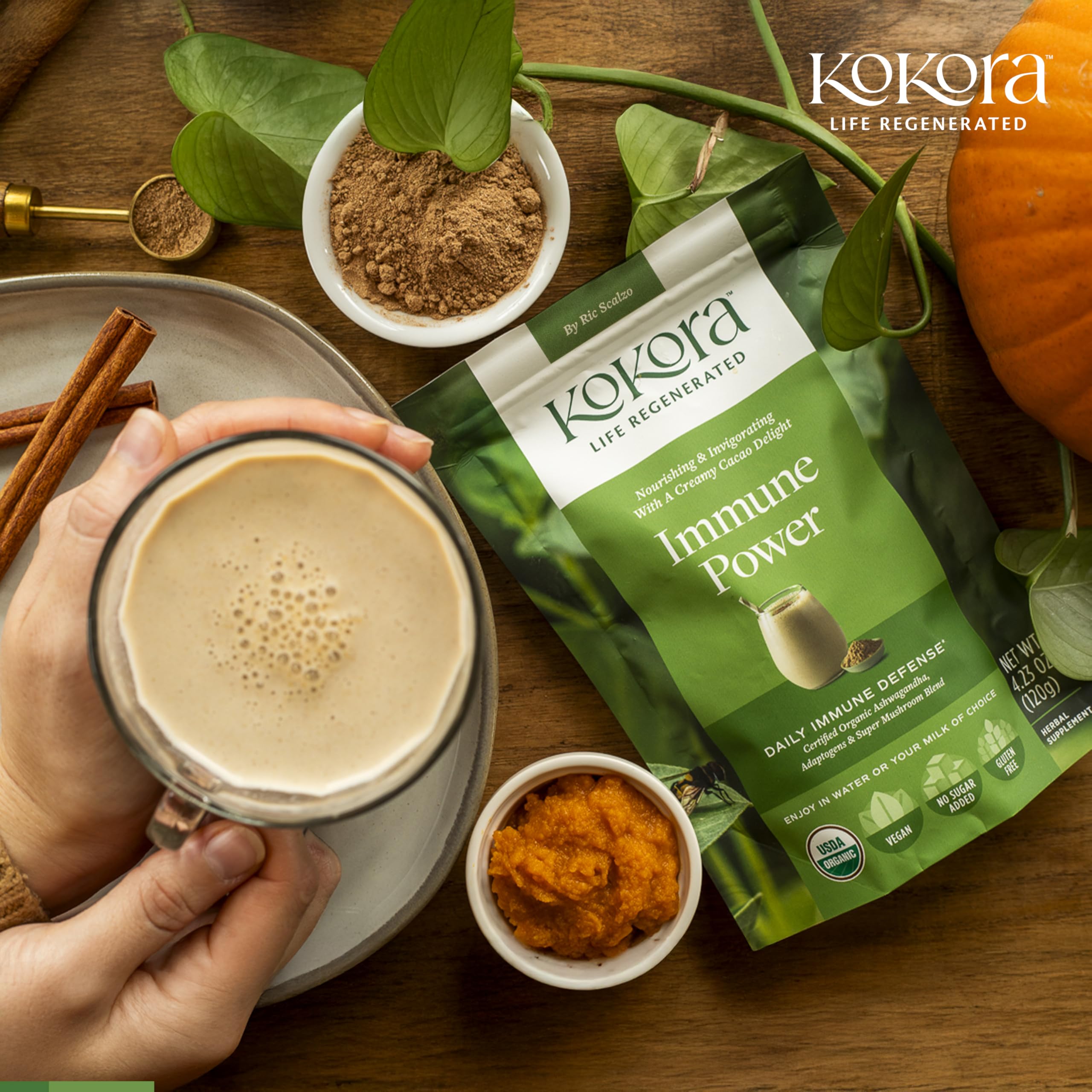 Kokora Immune Power ritual-use image inspires mindful daily consumption.