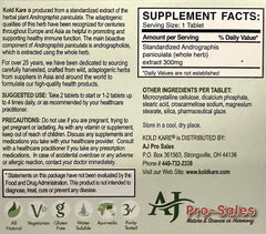 Kold Kare Daily Immune capsules close-up of herbal formulation.