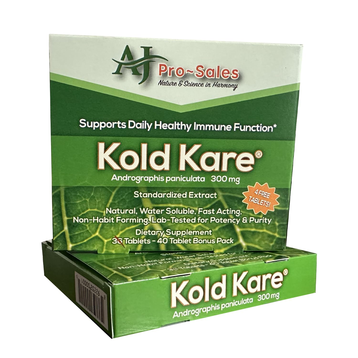 Kold Kare Daily Immune bottle front view showing label and dosage.