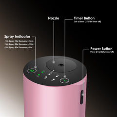 KONCHILE pink 7-color LED diffuser adds mood lighting.