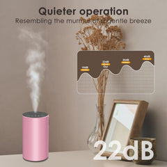 KONCHILE pink detachable-nozzle diffuser enables quick scent swaps.