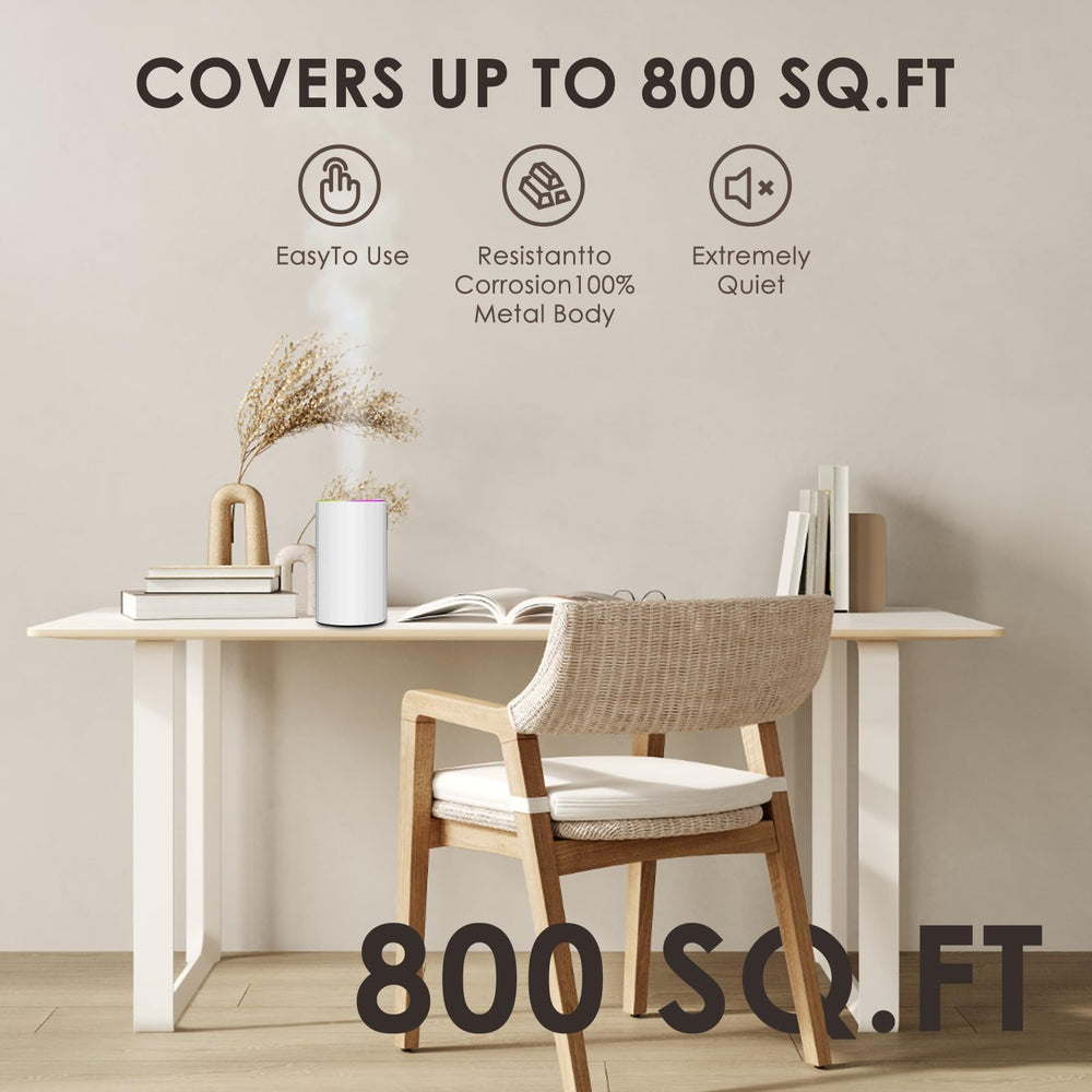 3-hour charge enables up to 24 hours of continuous diffusion