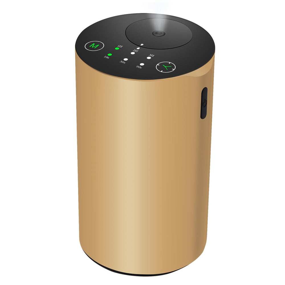 KONCHILE waterless diffuser with gold body for home or office use