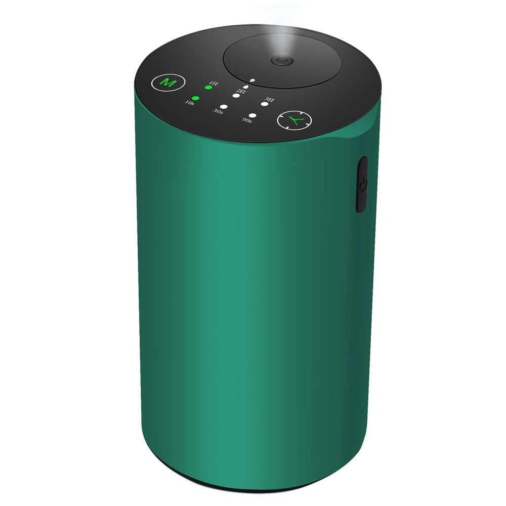 KONCHILE Waterless Diffuser green front view for compact aromatherapy at home