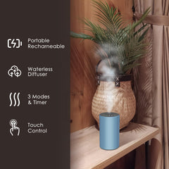 KONCHILE blue diffuser lets you swap oils in seconds with nozzle