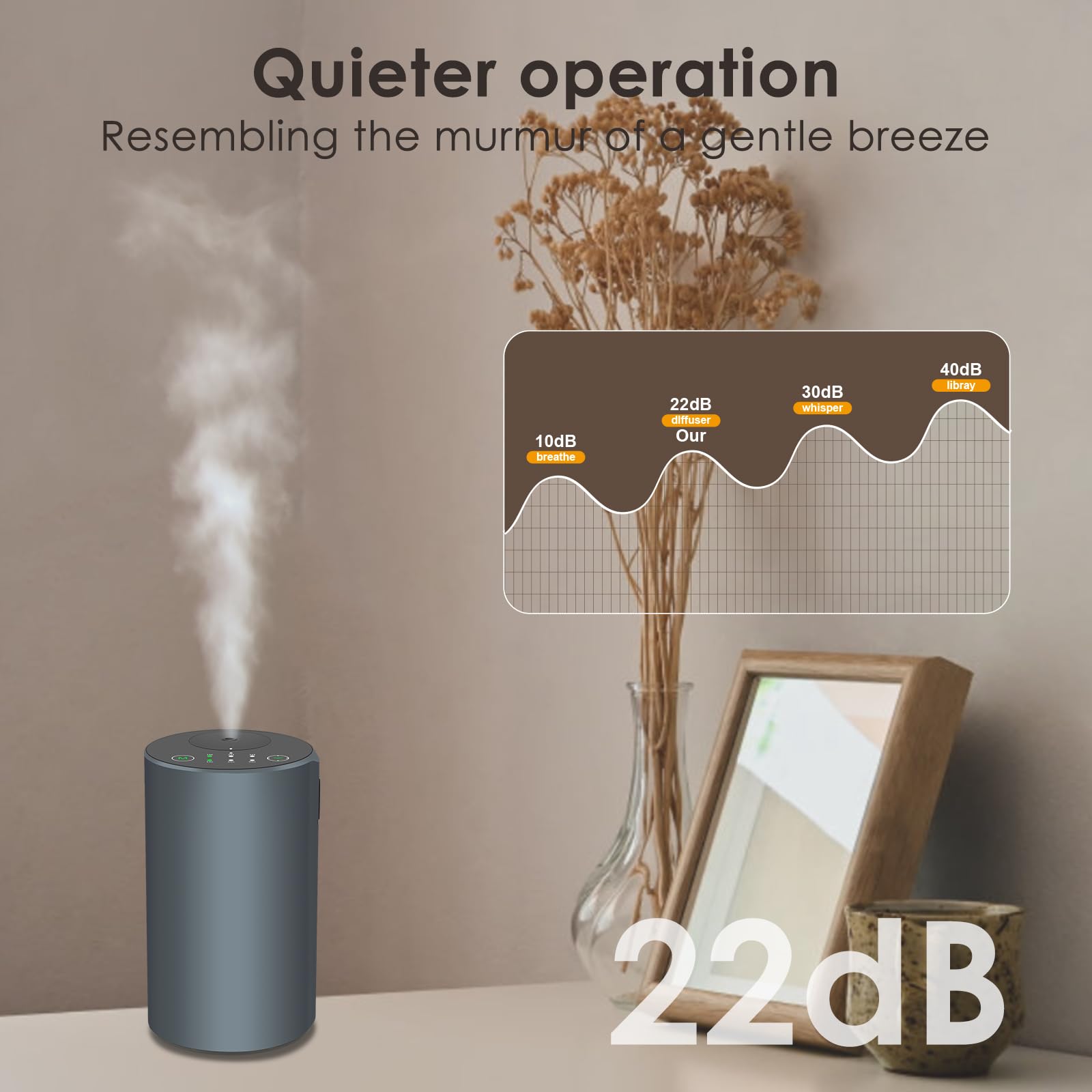 KONCHILE pocket-size diffuser fits in a bag for travel