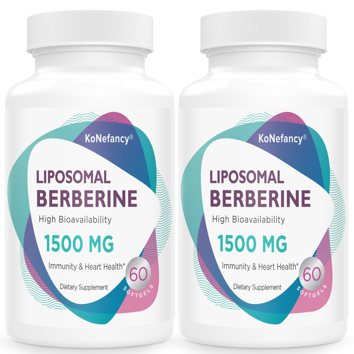 KoNefancy Liposomal Berberine bottle pour for easy daily dosing and consistency